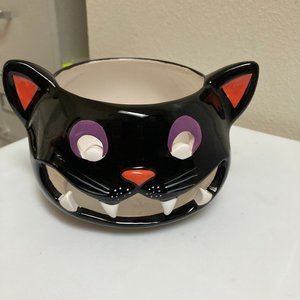 Yankee Candle - Jar Holder - Black Cat Colored Cut Out Halloween - 2012